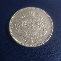 Бельгия 20 франков 1934г