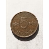 Финляндия 5 пенни 1963