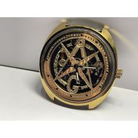 Часы скелетон Masonic,масонские эксклюзив.Ручная работа!