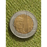 Филиппины 10 писо, ( песо )  2013 г  (150 лет со дня рождения Андреса Бонифасио - биметалл)
