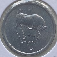 Греция 10 лепта 1976 г. В холдере
