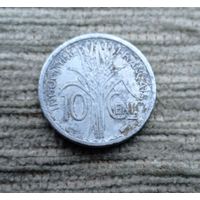 Werty71 Французский Индокитай 10 сантим 1945