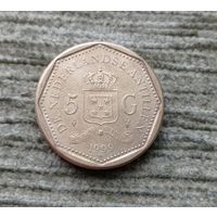 Werty71 Нидерландские Антильские острова 5 гульденов 1999 Антилы Антильские Нидерланды