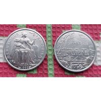 Французская Полинезия 2 франка 1999, UNC. Предложи свою цену или обмен!