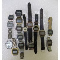 Наручные часы под запчасти. Не на ходу. 16 шт. Одним лотом. С рубля.