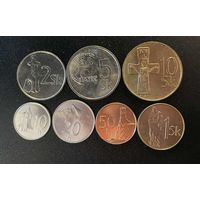 Словакия Набор 7 монет UNC