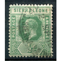 Британские колонии - Сьерра-Леоне - 1912г. - король Георг V, 1/2 P - 1 марка - гашёная [Mi 81]. #4-B5-118-A-1