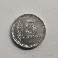 Аргентина 5 сентаво 1970 г.