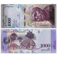 Венесуэла. 1000 боливаров (образца 2016 года, P95a, UNC)