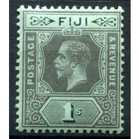 Британские колонии - Фиджи - 1912/23г. - король Георг V, 1 Sh - 1 марка - MH [Mi 65]. #4-B6-124-A-1
