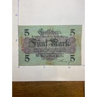 Германия нотгельд 5 марок 1918 г.- Лейпциг - 2001