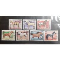Камбоджа. 1986 год. Фауна. Лошади (1136)