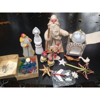 Ёлочные игрушки. ! Очень редкие самолёт, папье Маше!