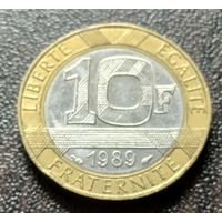 Франция 10 франков, 1989     ( 1-15-7 )
