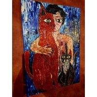 Картина маслом "Геометрия привязанности " Salenko