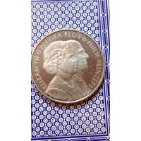 Великобритания 5 фунтов  2007  Бриллиантовая свадьба