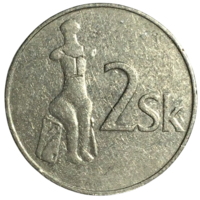 Словакия 2 кроны, 1993