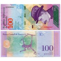 Венесуэла. 100 боливаров (образца 22.03.2018 года, P106b, UNC)