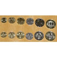 Казахстан 2019 компл. 6 мон. 1,5,10,20, 50, 100 тенге латиница ходячка UNC