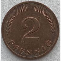 Германия 2 пфеннига 1971 г. J