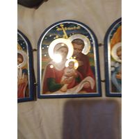 Икона складень 3 створки 14/25 Рождество Христово