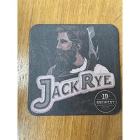 Подставка под пиво "Jack Rye" пивоварни "ID Brewery" /Москва, Россия