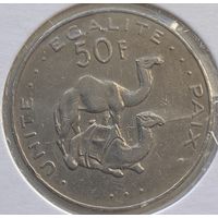 Джибути 50 франков 2017 г. В холдере