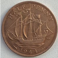 Великобритания 1/2 пенни 1944 г.