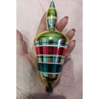 Ёлочные игрушки, стекло, большой колокольчик, 19 см