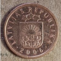 Латвия 2-я республика 2 сантима, 2006 г., KM# 21