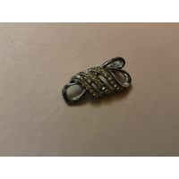 Брошь Белые стразы Англия винтаж