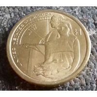 1 доллар США 2014 D, гостеприимство индейцев