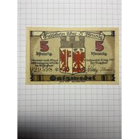 5 пфенигов (нотгельды) г. Германия.-2012