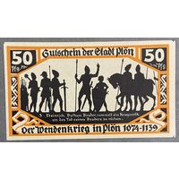 Нотгельд 50 пфеннигов 1921 год. Плен. Веймарская республика