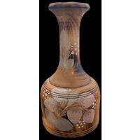 Деревянная ваза ручная роспись 20 см