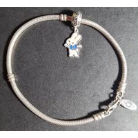 Браслет Пандора серебро 925 #44, С РУБЛЯ! МНОГО ЛОТОВ С РУБЛЯ! БЕЗ МЦ