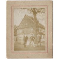 Старинная фотография на картоне