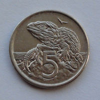 Новая Зеландия 5 центов. 1994 г.
