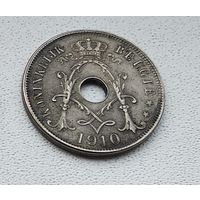 Бельгия 25 сантимов, 1910 'BELGIE' 7-12-14
