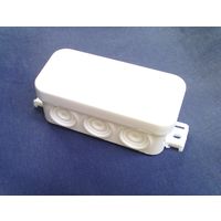 Коробка расп. ОП 43х80х35мм 8 вводов IP54, белый 67091 ТУСО