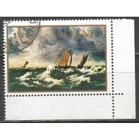 Дания(Остров Зеландия). Морской пейзаж. Живопись. 1976г. 1 марка.