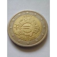 Эстония.2 евро 2020 г.100-летие Тартуского мирного догосора.