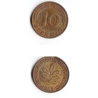10 пфеннигов Германия 1983 года(F)