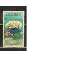 Коморы -1962(Мих.48),  ** ,   Морская  Фауна ,  (одиночка)