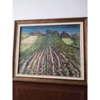 Гомонов В.К.заслуженный художник "Картофельное поле" 1981 год