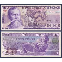 Мексика, 100 песо 1981 г., P-74 (QF, президент Венустиано Карранса), UNC