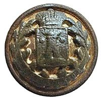 Пуговица чиновников Келецкой губернии Царства Польского 1857-1917 ASSMANN & S. 1 сорт 22 мм