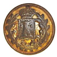 Пуговица чиновников Келецкой губернии Царства Польского 1857-1917 ASSMANN & S. 1 сорт 22 мм