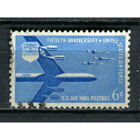 США - 1957 - Авиация - [Mi. 717] - полная серия - 1 марка. Гашеная.  (Лот 58HF)-T41P11