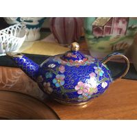 Чайник, клуазоне, старый Китай, состояние, красота